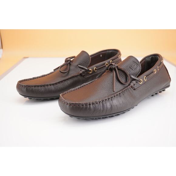 Bruno Magli Tino Mens Brown Leather moccasin Slip On Loafers Size 11.5 New $325 main image 9